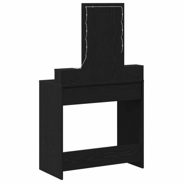 vidaXL Τραπέζι περιποίησης Μαύρο 79x41x140cm Επεξεργασμένο Ξύλο