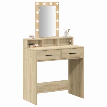 vidaXL Τραπέζι περιποίησης Καφέ 79x41x140cm Επεξεργασμένο Ξύλο