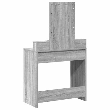 vidaXL Τραπέζι περιποίησης Γκρι 79x41x140cm Επεξεργασμένο Ξύλο