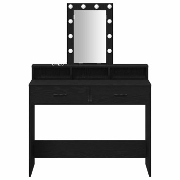 vidaXL Τραπέζι περιποίησης Μαύρο 100x41x140cm Επεξεργασμένο Ξύλο