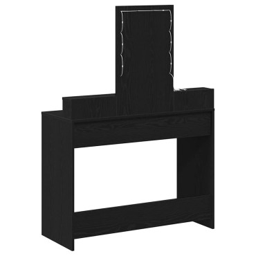 vidaXL Τραπέζι περιποίησης Μαύρο 100x41x140cm Επεξεργασμένο Ξύλο