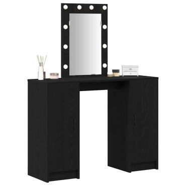 vidaXL Τραπέζι περιποίησης Μαύρο 102x33x135cm Επεξεργασμένο Ξύλο