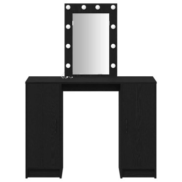 vidaXL Τραπέζι περιποίησης Μαύρο 102x33x135cm Επεξεργασμένο Ξύλο