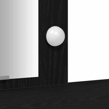 vidaXL Τραπέζι περιποίησης Μαύρο 102x33x135cm Επεξεργασμένο Ξύλο