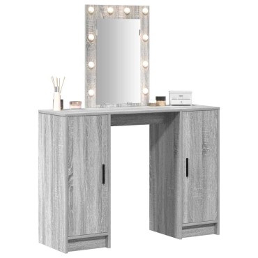 vidaXL Τραπέζι περιποίησης Γκρι 102x33x135cm Επεξεργασμένο Ξύλο