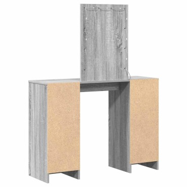 vidaXL Τραπέζι περιποίησης Γκρι 102x33x135cm Επεξεργασμένο Ξύλο