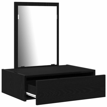 vidaXL Τραπέζι περιποίησης Μαύρο 60x40x70cm Επεξεργασμένο Ξύλο