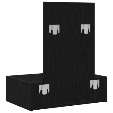 vidaXL Τραπέζι περιποίησης Μαύρο 60x40x70cm Επεξεργασμένο Ξύλο