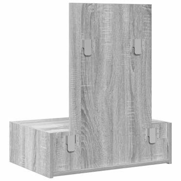 vidaXL Τραπέζι περιποίησης Γκρι 60x40x70cm Επεξεργασμένο Ξύλο