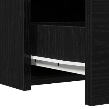 vidaXL Τραπέζι περιποίησης Μαύρο 83x40x70cm Επεξεργασμένο Ξύλο