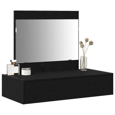 vidaXL Τραπέζι περιποίησης Μαύρο 83x40x70cm Επεξεργασμένο Ξύλο