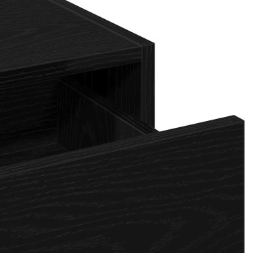 vidaXL Τραπέζι περιποίησης Μαύρο 83x40x70cm Επεξεργασμένο Ξύλο