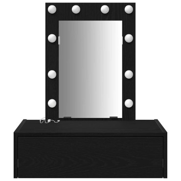 vidaXL Τραπέζι περιποίησης Μαύρο 60x40x70cm Επεξεργασμένο Ξύλο