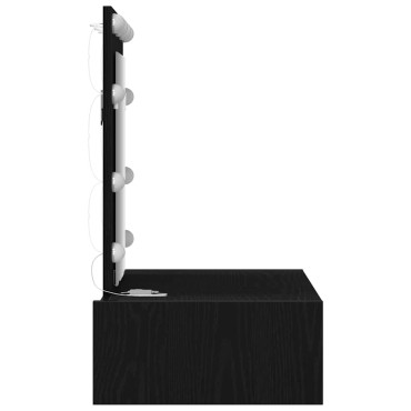 vidaXL Τραπέζι περιποίησης Μαύρο 60x40x70cm Επεξεργασμένο Ξύλο
