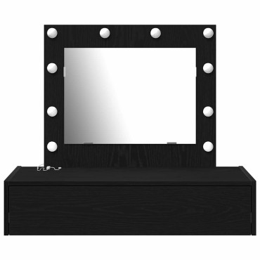 vidaXL Τραπέζι περιποίησης Μαύρο 83x40x70cm Επεξεργασμένο Ξύλο