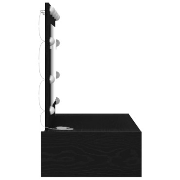 vidaXL Τραπέζι περιποίησης Μαύρο 83x40x70cm Επεξεργασμένο Ξύλο