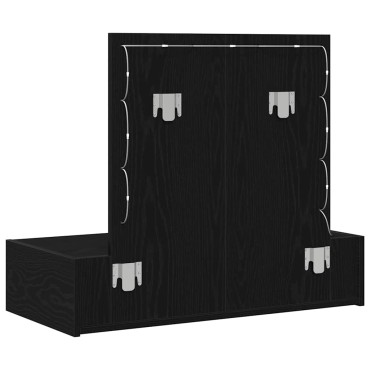 vidaXL Τραπέζι περιποίησης Μαύρο 83x40x70cm Επεξεργασμένο Ξύλο
