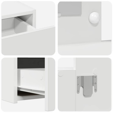 vidaXL Τραπέζι περιποίησης Λευκό 100x40x70cm Επεξεργασμένο Ξύλο