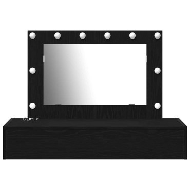 vidaXL Τραπέζι περιποίησης Μαύρο 100x40x70cm Επεξεργασμένο Ξύλο