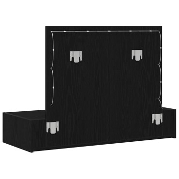 vidaXL Τραπέζι περιποίησης Μαύρο 100x40x70cm Επεξεργασμένο Ξύλο