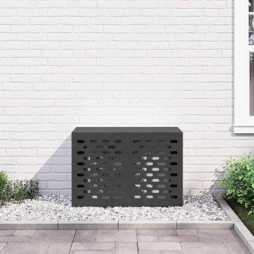 vidaXL Κάλυμμα κλιματιστικού Μαύρο 90 x 40 x 60 εκ