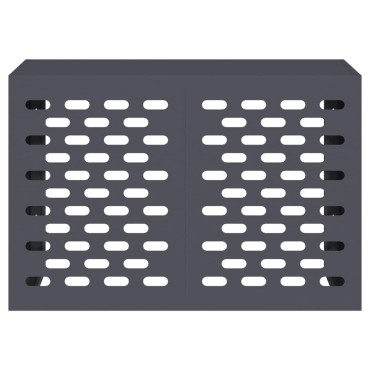 vidaXL Κάλυμμα κλιματιστικού Ανθρακί 90 x 40 x 60 εκ Ατσάλι