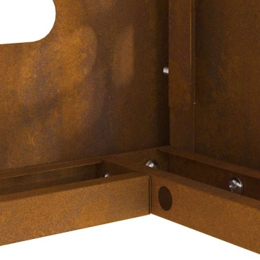 vidaXL Κάλυμμα κλιματιστικού Σκ rusty 90 x 40 x 60 εκ