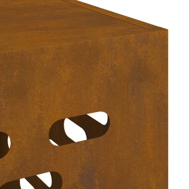 vidaXL Κάλυμμα κλιματιστικού Σκ rusty 90 x 40 x 60 εκ