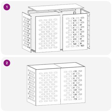 vidaXL Κάλυμμα κλιματιστικού Ανθρακί 100 x 50 x 70 cm