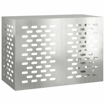 vidaXL Κάλυμμα κλιματιστικού Ασημί 100 x 50 x 70 cm