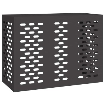 vidaXL Κάλυμμα κλιματιστικού Μαύρο 110 x 50 x 80 cm