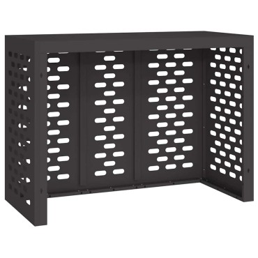 vidaXL Κάλυμμα κλιματιστικού Μαύρο 110 x 50 x 80 cm