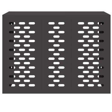 vidaXL Κάλυμμα κλιματιστικού Μαύρο 110 x 50 x 80 cm