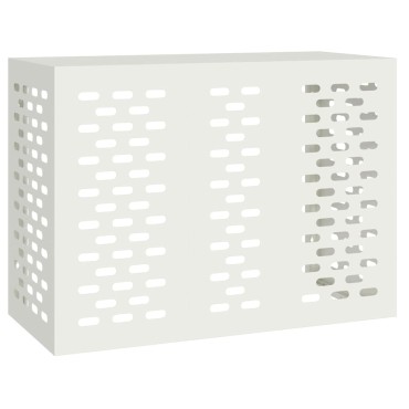 vidaXL Κάλυμμα κλιματιστικού Λευκό 110 x 50 x 80 cm