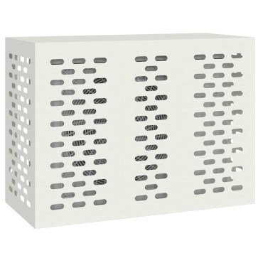 vidaXL Κάλυμμα κλιματιστικού Λευκό 110 x 50 x 80 cm