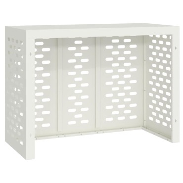 vidaXL Κάλυμμα κλιματιστικού Λευκό 110 x 50 x 80 cm