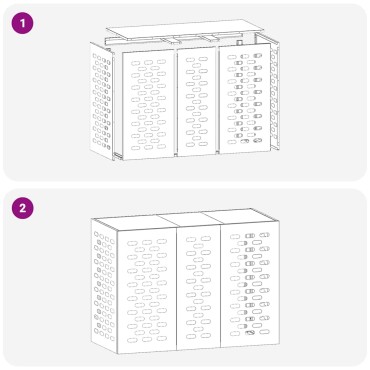 vidaXL Κάλυμμα κλιματιστικού Ανθρακί 110 x 50 x 80 cm Ατσάλι