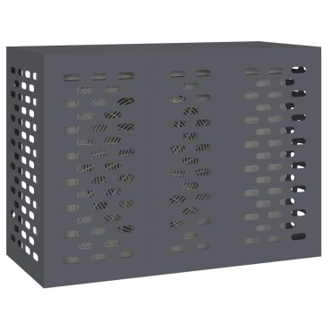 vidaXL Κάλυμμα κλιματιστικού Ανθρακί 110 x 50 x 80 cm Ατσάλι