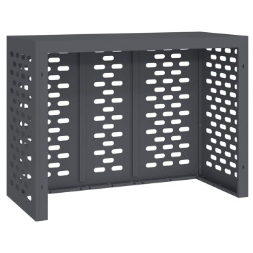 vidaXL Κάλυμμα κλιματιστικού Ανθρακί 110 x 50 x 80 cm Ατσάλι
