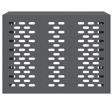 vidaXL Κάλυμμα κλιματιστικού Ανθρακί 110 x 50 x 80 cm Ατσάλι