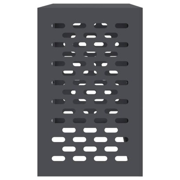 vidaXL Κάλυμμα κλιματιστικού Ανθρακί 110 x 50 x 80 cm Ατσάλι