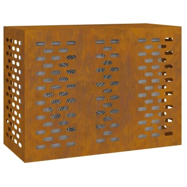vidaXL Κάλυμμα κλιματιστικού Σκ rusty 110 x 50 x 80 cm