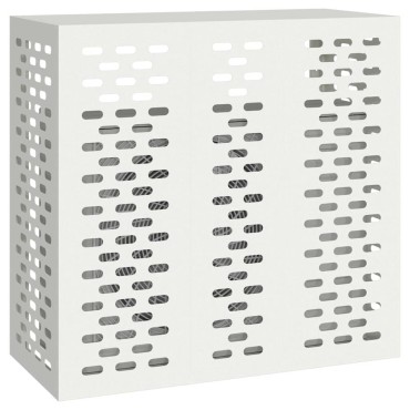 vidaXL Κάλυμμα κλιματιστικού Λευκό 110 x 50 x 105 εκ