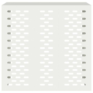 vidaXL Κάλυμμα κλιματιστικού Λευκό 110 x 50 x 105 εκ