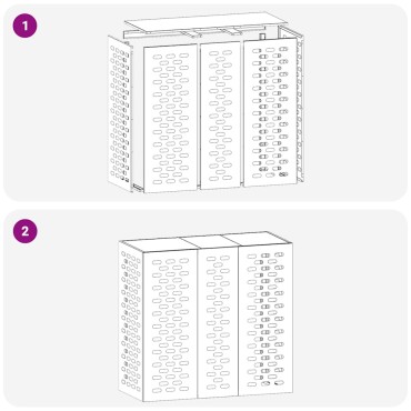vidaXL Κάλυμμα κλιματιστικού Ανθρακί 110 x 50 x 105 εκ
