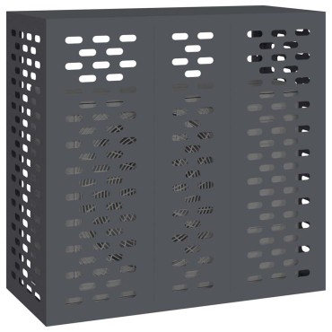 vidaXL Κάλυμμα κλιματιστικού Ανθρακί 110 x 50 x 105 εκ