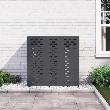 vidaXL Κάλυμμα κλιματιστικού Ανθρακί 110 x 50 x 105 εκ