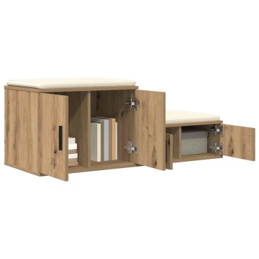 vidaXL Ντουλάπι αποθήκευσης 2 τεμ. Artisan Oak 127x41x40 εκ
