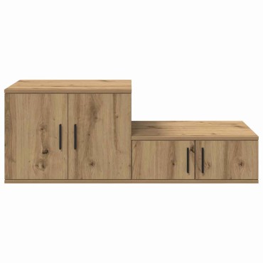 vidaXL Ντουλάπι αποθήκευσης 2 τεμ. Artisan Oak 127x41x40 εκ