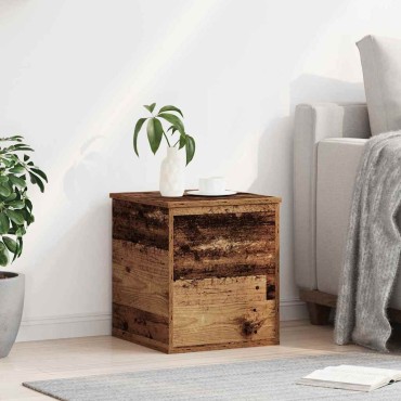 vidaXL Κουτί αποθήκευσης Παλιό Ξύλο 40x42x46cm Επεξεργασμένο Ξύλο